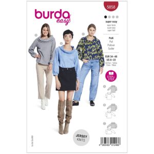 Bluse Burda 5858 str. 34-48