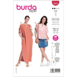 Kjole/top Burda 5894 str. 34-44