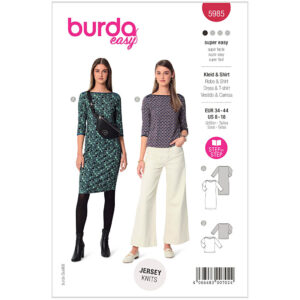 Kjole/Bluse Burda 5985 str. 34-44