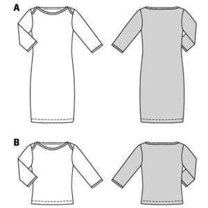 Kjole/Bluse Burda 5985 str. 34-44