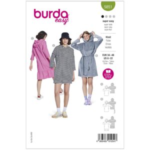 Kjole Burda 5851 str. 34-48