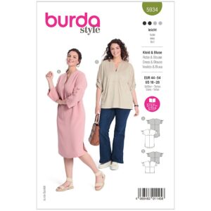 Kjole/bluse Burda str. 44-54