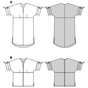 Kjole/bluse Burda str. 44-54