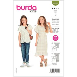 Kjole/bluse Burda kids str. 104-146