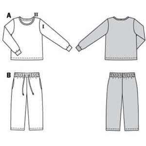 Bluse/bukser Burda kids 9250 str. 104-140