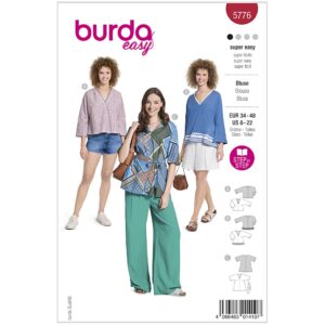 Bluse/Tunika Burda 5776 str. 34-48.