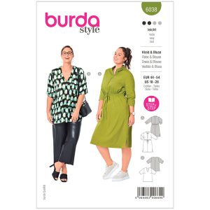 Kjole/bluse Burda 6038 str. 44-54