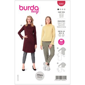 Kjole/bluse Burda 6080 str. 34-44