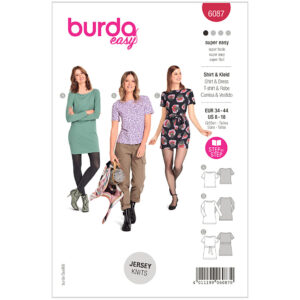 T-shirt/kjole Burda 6087 str. 34-44