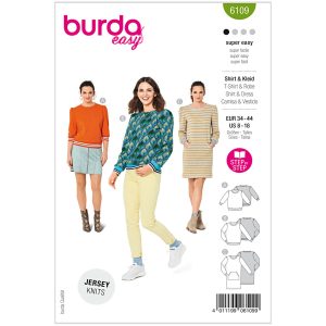 T-shirt/kjole Burda 6109 str. 34-44