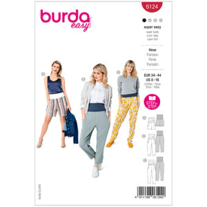 Bukser/shorts Burda 6124 str. 34-44