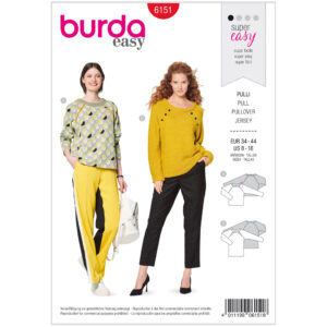 Pullover Burda 6165 str. 34-44