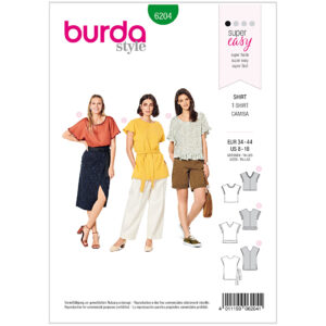 T-shirt Burda 6204 str. 34-44