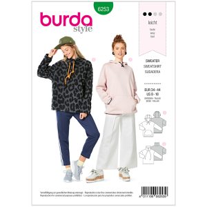Sweatshirt Burda 6253 str. 34-44