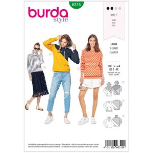 Pullover Burda 6315 str. 34-44