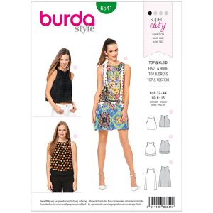 Top/kjole Burda 6541 str. 32-44