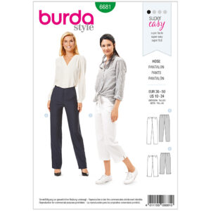 Bukser Burda 6681 str. 36-50