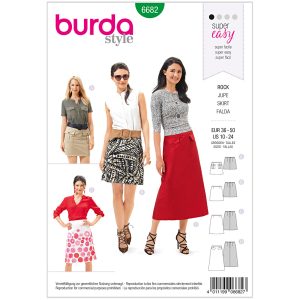 Nederdel Burda 6682 str. 36-50