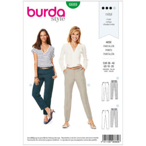 Bukser Burda 6689 str. 36-46