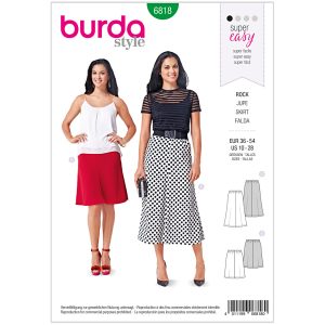 Nederdel Burda 6818 str. 36-54