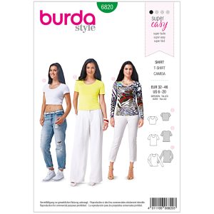 T-shirt Burda 6820 str. 32-46