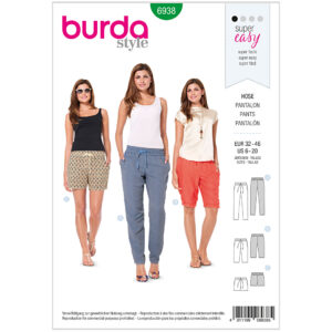 Bukser/shorts Burda 6938 str. 32-46