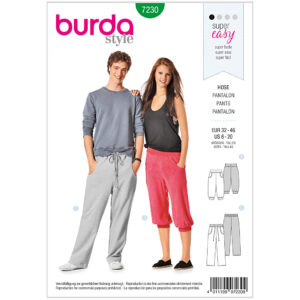Bukser Burda 7230 str. 32-46