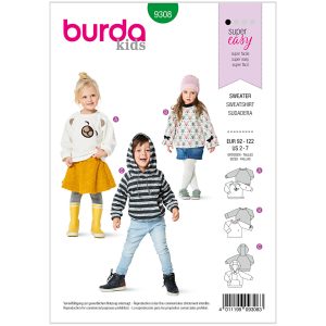 Sweatshirt Burda Kids 9308 str. 92-122
