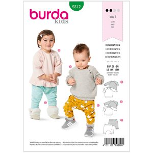 Sweatshirt/bukser Burda Kids 9312 str. 56-86