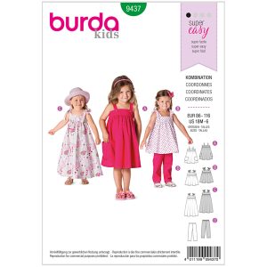 Kjole/buks Burda Kids 9437 str. 86-116