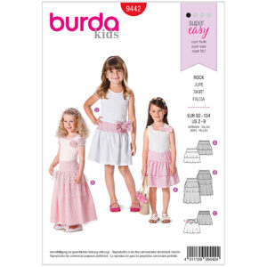 Nederdel Burda Kids 9442 str. 92-134