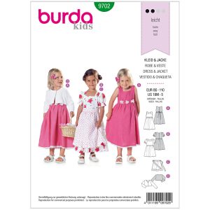 Kjole/jakke Burda Kids 9702 str. 86-110
