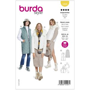 Jakke/vest Burda 5869 str. 34-44