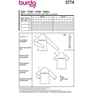 Top Burda 5774 str. 34-48