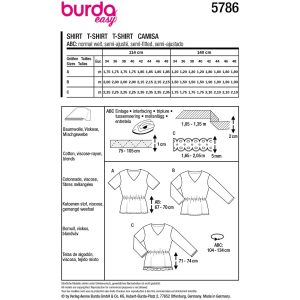 Top Burda 5786 str. 34-48