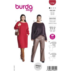 Kjole og top Burda 5796 str. 44-54