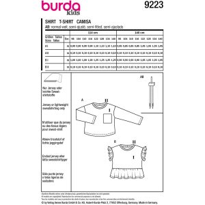 Top Burda Kids 9223 str. 98-140