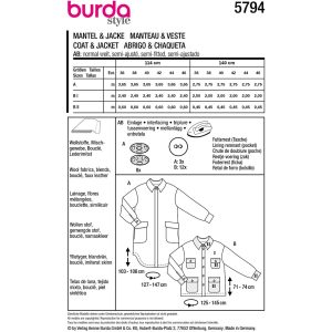 Jakke Burda 5794 str. 36-48