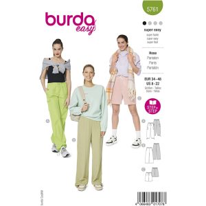 Cargo bukser Burda 5761 str. 34-48
