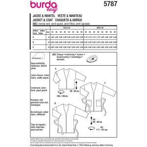 Jakke Burda 5787 str. 34-48