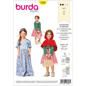 Prinsesse/rødhætte Burda kids 2356