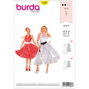 Marilyn kjole Burda 2393 str. 36-48