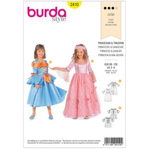Prinsesse/danser Burda Kids 2410 str. 98-128