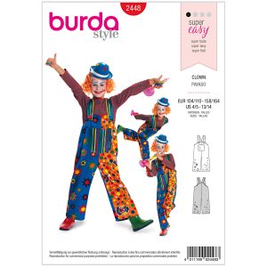 Klovn Burda 2448 str. 104/110-158/164