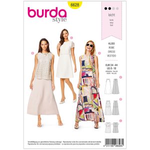Kjole Burda 6628 str. 34-44
