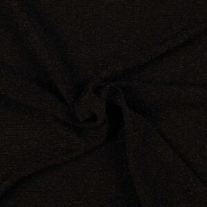 Pique jersey m/ lurex Sort