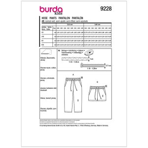 Bukser/Shorts Burda Kids 9228 str. 104-146