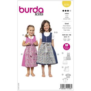 Kjole/Bluse Burda Kids 9230 str. 104-146