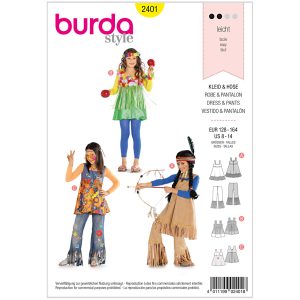 Kostume Burda Kids 2401 str. 128-164