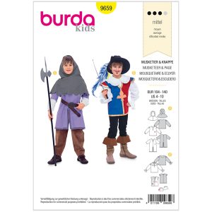 Musketer/Væbner Burda Kids 9659 str. 104-140